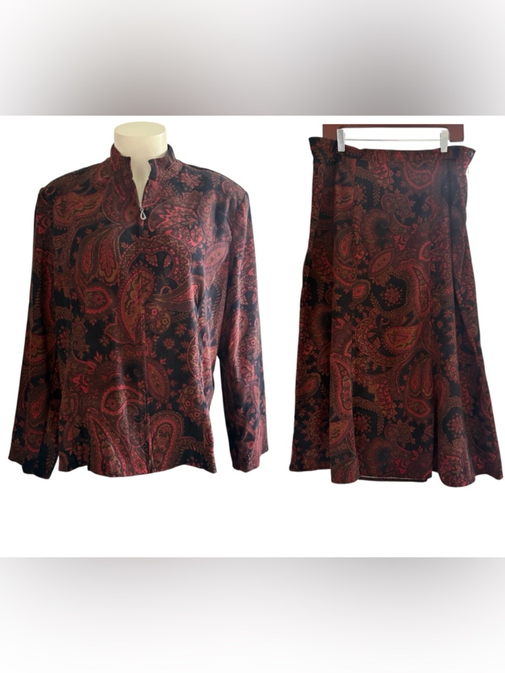 Notations iPaisley Two-Piece Skirt Set